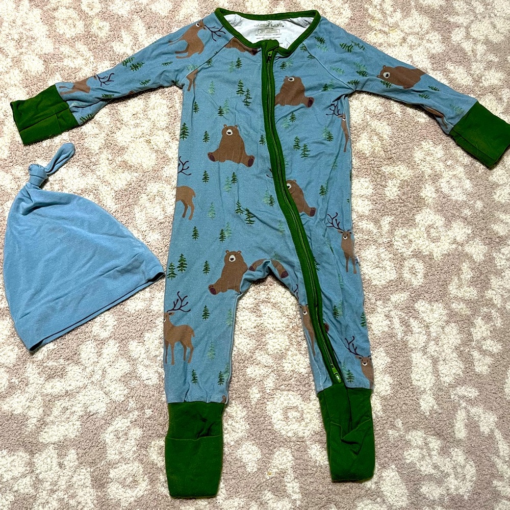 Caden Lane - 2 Way Bamboo Zippy with Hat